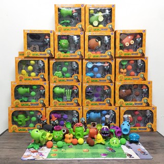 ของเล่นพืชปะทะซอมบี้ (Plants vs Zombies) Set 18 Set 12 ของเล่นยิงกระสุน ของเล่นยิงผี โมเดลสะสม ของเล่นสะสมยอดฮิต พืชvsผี