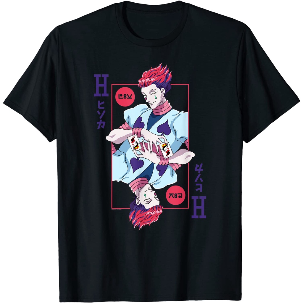 เสื้อยืด พิมพ์ลาย Hunter x Hunter Hisoka Playing Card