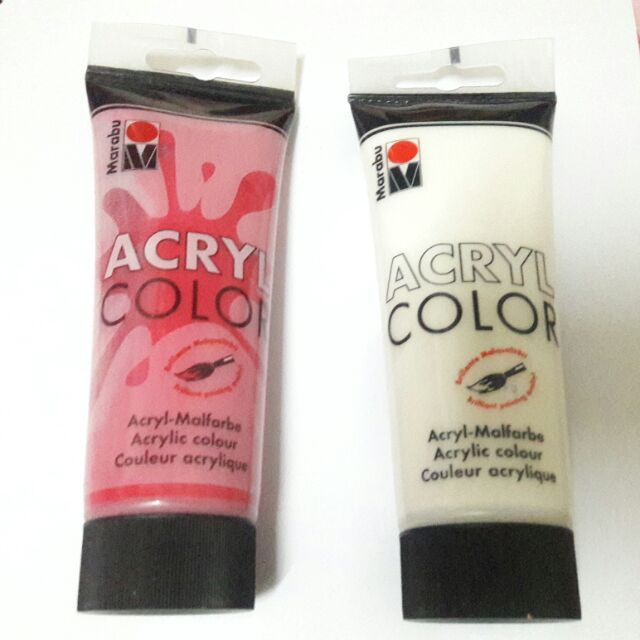 สีอะคริลิคmarabuพร้อมส่ง