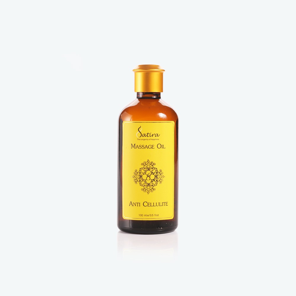 Satira Massage oil Anti Cellulite 100 ml สถิรา น้ำมันนวดผิวกาย กระชับผิว ลดรอยแตกลาย 100 มล