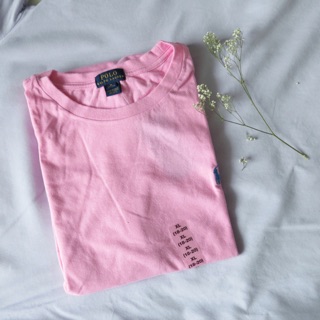 เสื้อยืด Polo ralph lauren pink t-shirt