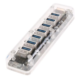 7 Port USB HUB V.3.0 ORICO (F7U-U3) Clear อุปกรณ์เชื่อมต่อ ประกัน 2Y