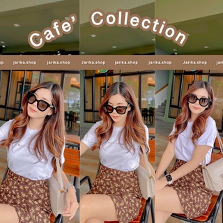 Jarika.shop - เสื้อยืด Coffee Minimal  (งานป้าย Jarika ) ( ข76 )