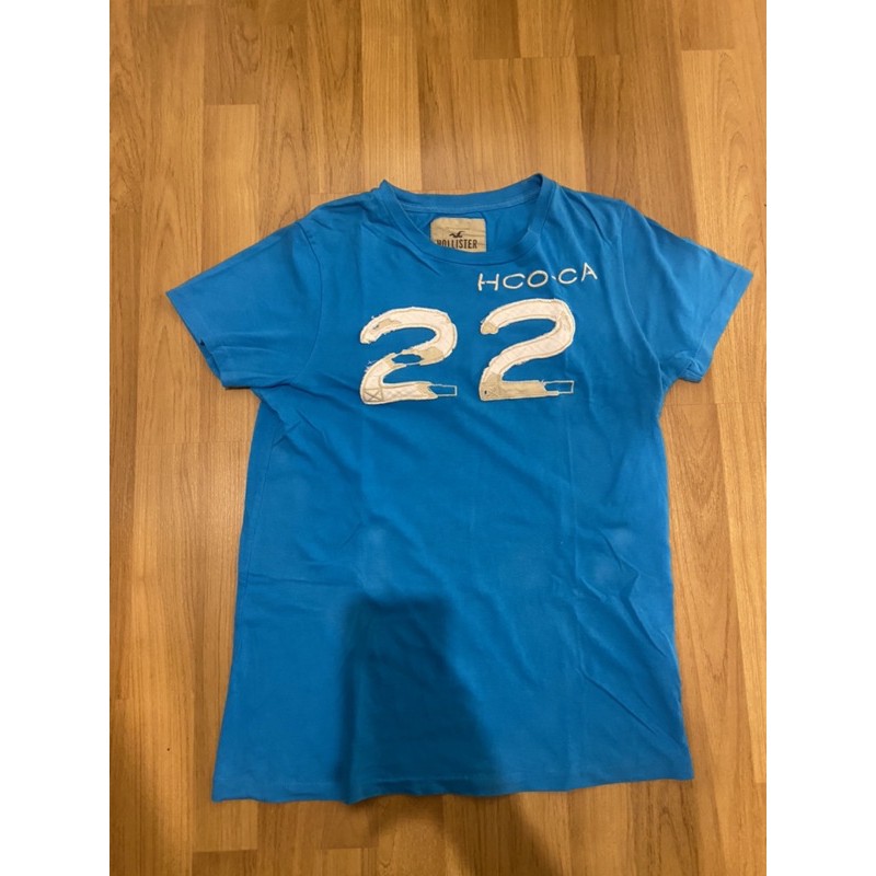 hollister t shirt blue , buy in US , size S, used in good condition