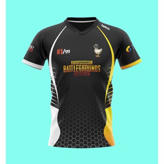 เสื้อเกมส์ PUBG MOBILE v.1 - เสื้อ E-Sport เนื้อผ้า 100% โพลีเอสเตอร์