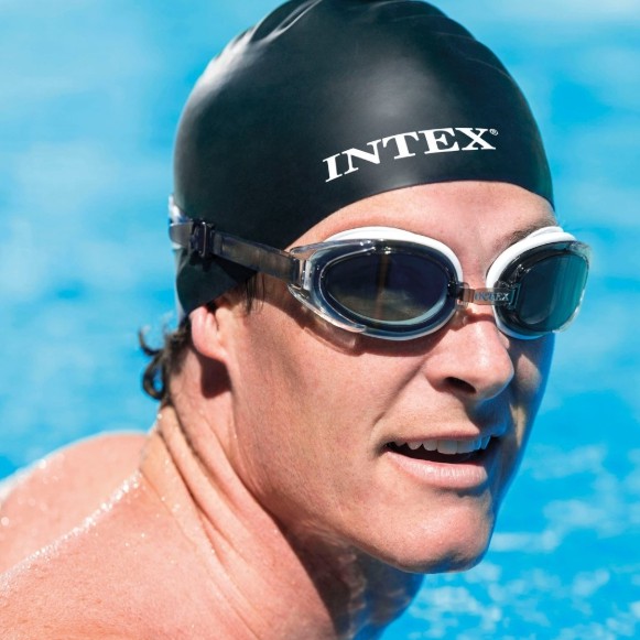 sale INTEX หมวกว่ายน้ำซิลิโคน Silicone Swim Cap รุ่น 55991