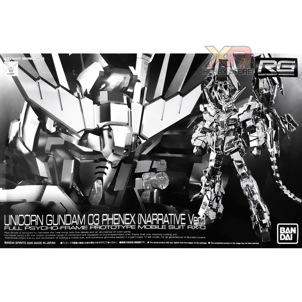 RG 1/144 : Unicorn Gundam 03 Phenex (Narrative Ver.) [P-Bandai]