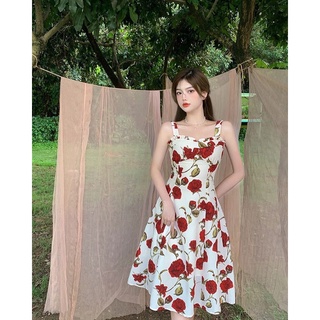 เดรสสายเดี่ยว ☀️🥀 Rumi Rose Dress 🌹🌟