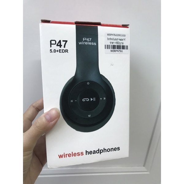 💥หูฟังบลูทูธ P47 Wireless Headphones ส่งฟรี
