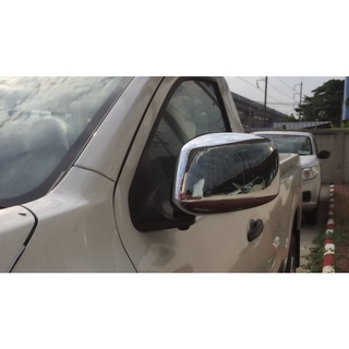 ฝาครอบกระจกมองข้าง Navara Np300 2014 สำหรับรุ่นตอนเดียวเท่านั้น สีโครเมียม งาน AS