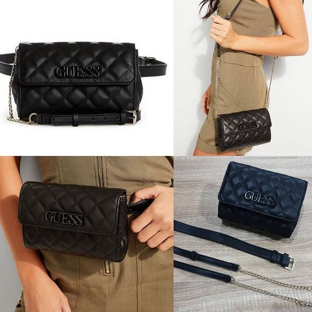 guess elliana quilted convertible crossbody