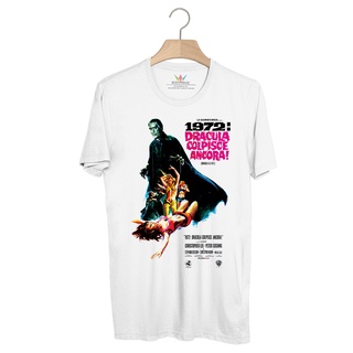 BP736 เสื้อยืด Horror Movie Retro Poster : Dracula A.D.1972 #1