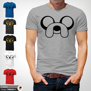 เสื้อท็อปแขนสั้น พิมพ์ลาย Adventure Times Jake The Dog แฟชั่นฤดูร้อน สําหรับผู้ชาย