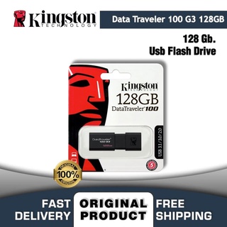 Kington DataTraveler แฟลชไดรฟ์ USB 2.0 16GB 32GB 64GB 128GB ความเร็วสูง 3.0 DT100G3