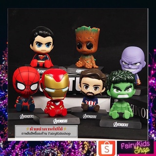 💥พร้อมส่งในไทย💥หัวสปริงAvengers ซุปเปอร์ฮีโร่ ตั้งหน้ารถ วางมือถือได้