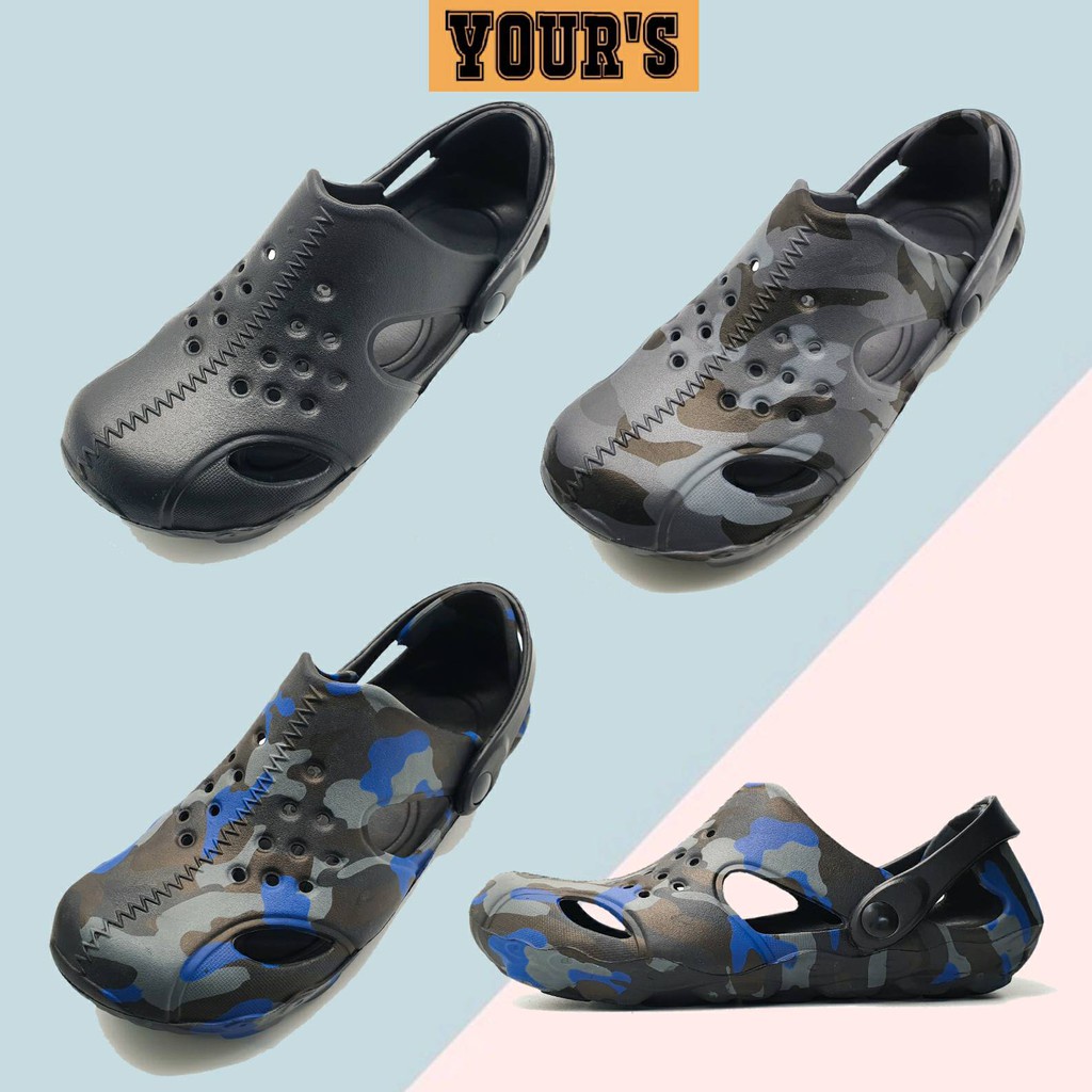YOURS Men Clog Duet Shoes l รองเท้าแฟชั่นกองทัพ -71-2057