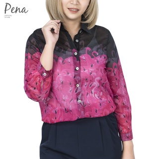 Pena house เสื้อเชิ๊ตผู้หญิงแขนพอง POSL082202