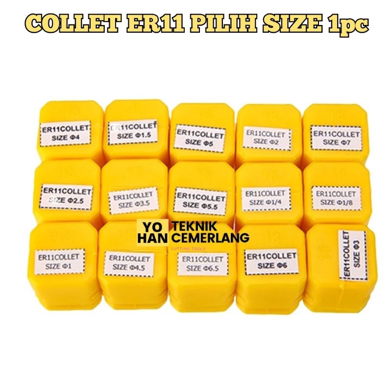 Collet ER11 Chuck Collet 1mm 2mm 3mm 4mm 4.5mm 5mm 5.5mm 6mm 7mm หัวสว่าน CHOOSE ขนาด 1 ชิ้น