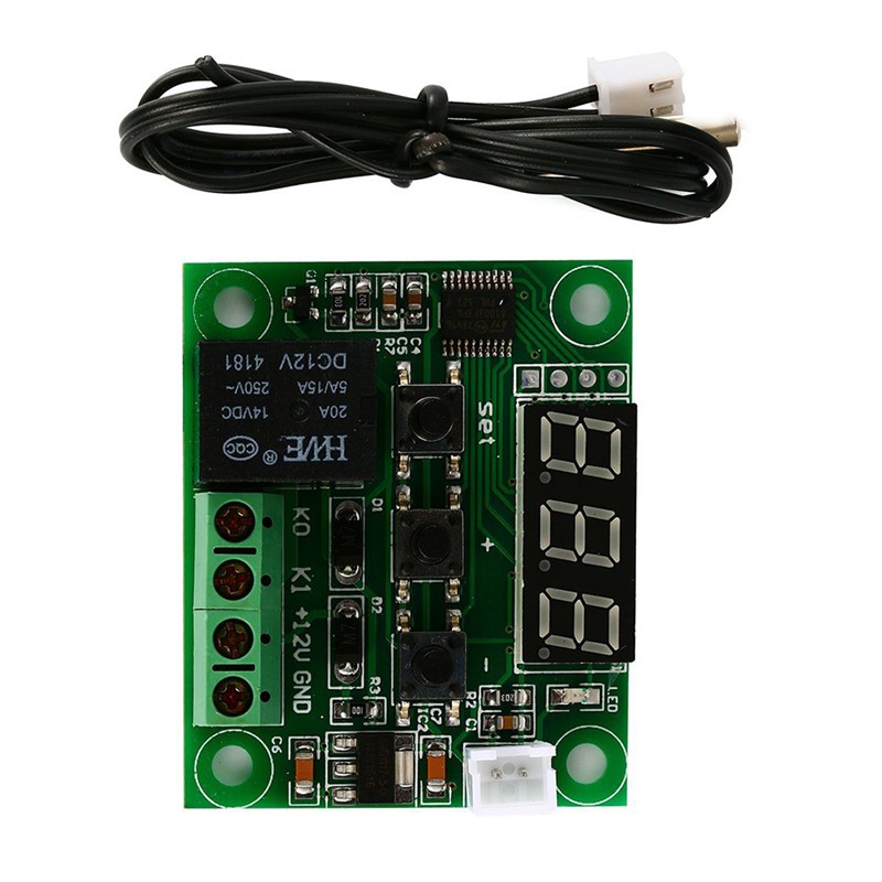 12V Digital Module Red Temperature LED Controller Thermostat Controller ...