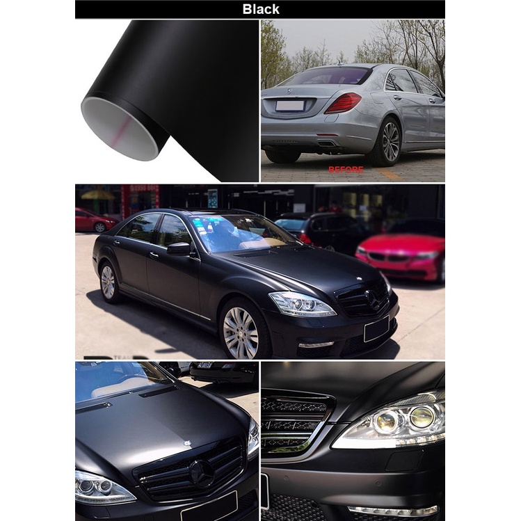 สติ๊กเกอร์ติดรถ สีดำด้าน ขี้นก ยางมะตอย ยางไม้ มีช่องระบายอากาศ ติดง่าย ติดแน่น ลอกออกไม่ทิ้งคราบกาว - รูปที่ 3