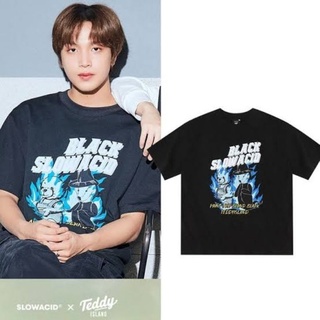 Kpop koeena T-Shirt nct127 haechan Slwd BLACK GHOST