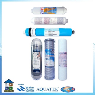 AQUATEK RO ไส้กรองน้ำ Aquatek RO Mineral 50 / 75 / 100 / 150 / 200 GPD 6 ขั้นตอน