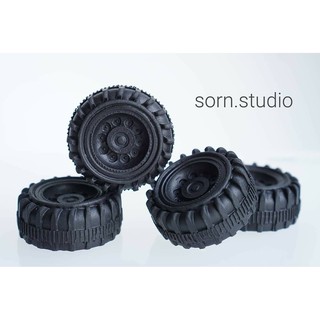 Sorn Studio ฟองดอง "ล้อรถสีดำ" (4 ชิ้น/กล่อง)