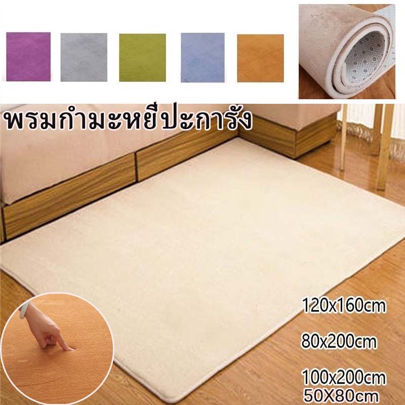พร้อมส่งพรมกำมะหยี่ปะการัง พรมปูพื้น พรมปูห้องนอน ห้องนั่งเล่น พรมตก ...