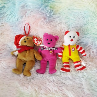 💥 ของสะสม TY 💥TY Beanie Baby ตุ๊กตา ตุ๊กตาหมี Ty ตุ๊กตาผ้าขน ตุ๊กตาทีวาย หมีวินเทจ ตัวเล็ก McDonald  ตุ๊กตาหมีวินเทจ TY