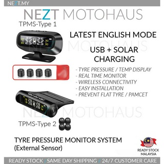 Nezt เครื่องวัดความดันลมยางรถยนต์ TPMS สําหรับ Honda Toyota Nissan