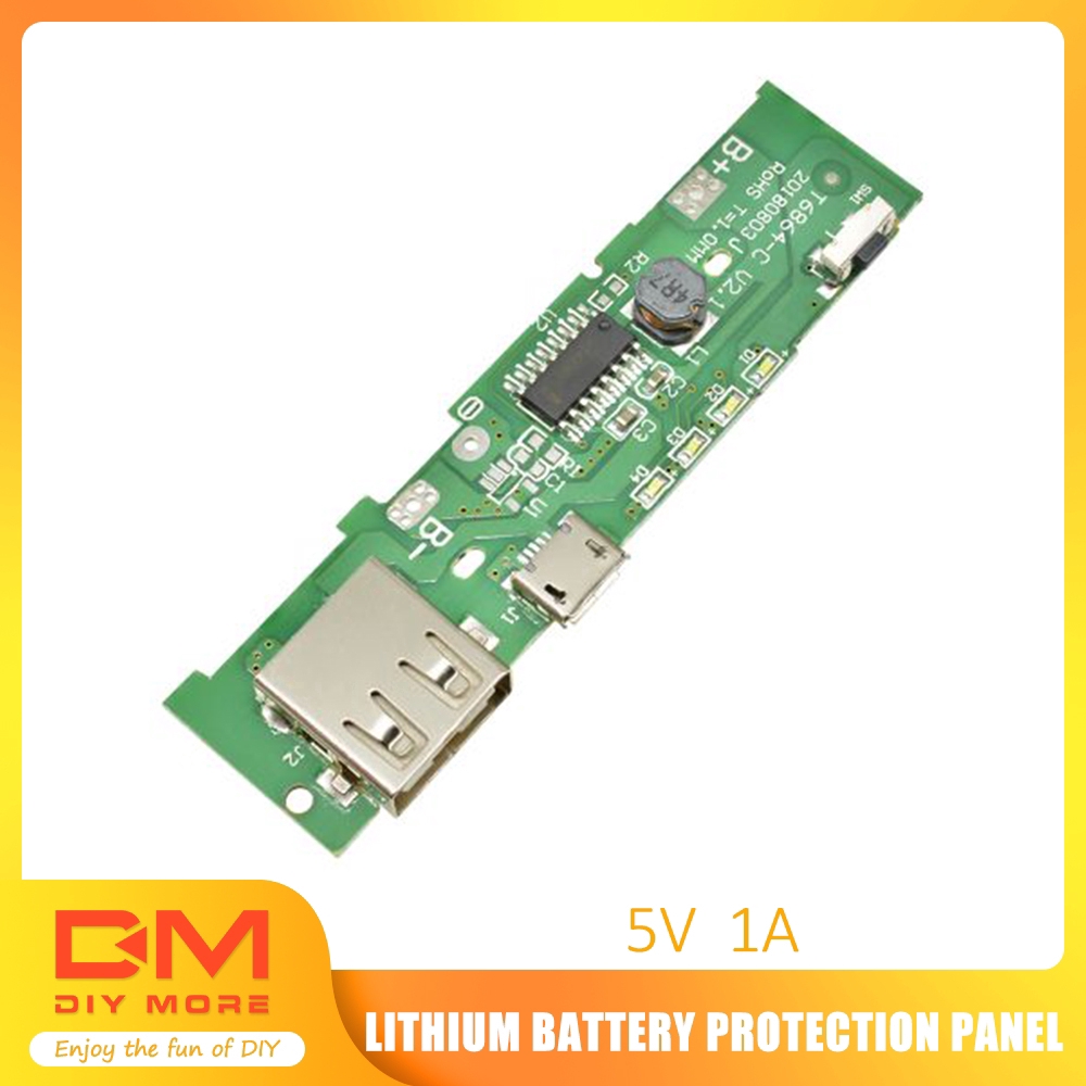 DIYMORE บอร์ดโมดูลพาวเวอร์แบงค์ PCB แบบ USB 5V 2A สำหรับชาตไฟ ราคา ถูกที่สุด ดีลบีเคเค แกลเลอรีภาพที่ 2