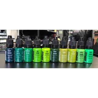 สีสักRADIANT Colors  INK 0.5oz GREEN  (15 ml.) (ครึ่ง ออนซ์)สีสักแท้นำเข้าจาก USA