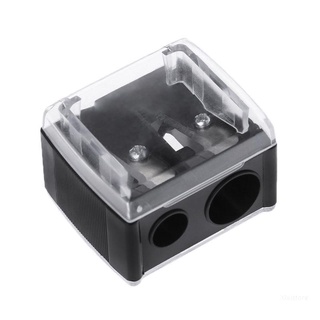 Xixi 2 Holes Cosmetic Pencil Sharpener for Eyebrow Lip Liner Eyeliner Pen Tool