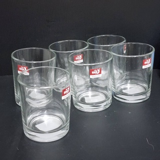 Deli Glassware แก้วน้ำใส แก้วมัค เนื้อหนา สลักลายสวยงาม สำหรับใส่เครื่องดื่มร้อนเย็น ช่วยลดอุณหภูมิขณะถือ 300 ml 73085