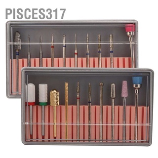 Pisces317 ชุดดอกสว่านขัดเล็บมือ เล็บเท้า 10 ชิ้น