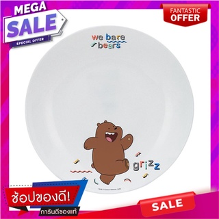 จาน OPAL GLASS ลึก 8.5" KECH WE BEAR BEARS_GRIZZ อุปกรณ์ใส่อาหาร OPAL GLASS DEEP PLATE 8.5" KECH WE BEAR BEARS_GRIZZ