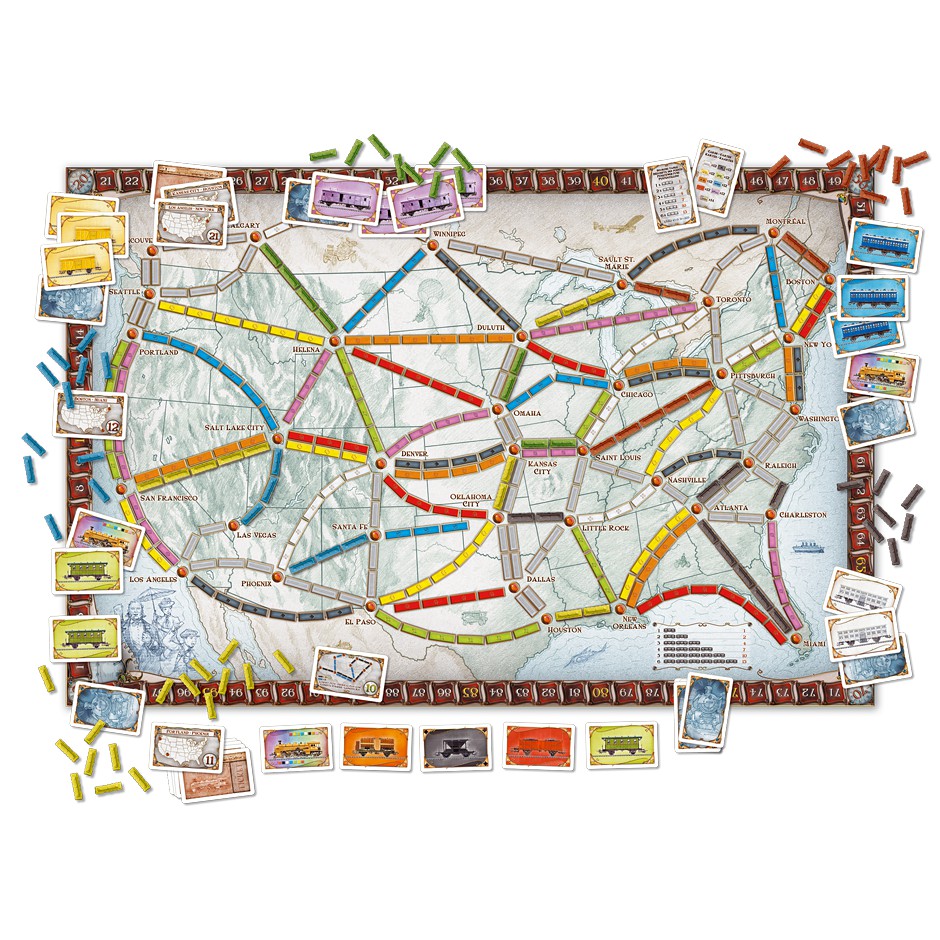 Ticket To Ride Usa Board Game Shopee Thailand