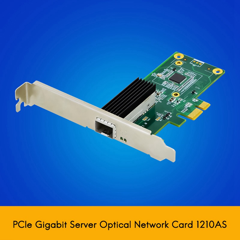 การ์ดเครือข่าย Pci-E X1 I210As Single Port Ethernet Sfp ออปติคอลเดี่ยว #7