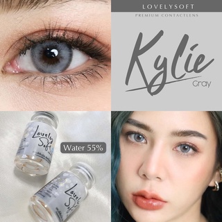 ✨kylie gray (lovely soft) ขนาดมินิ mini  ☀️กรองแสง uv ✔️เลนส์แท้จดทะเบียนถูกต้อง (บิ๊กอาย คอนแทคเลนส์ Bigeye