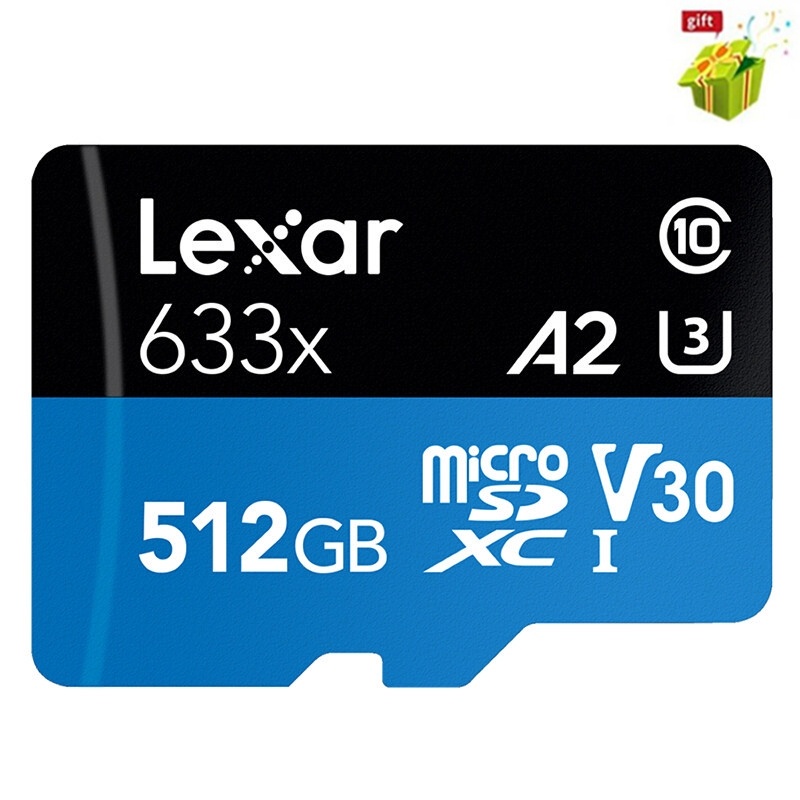 New Lexar micro sd 512GB 633x UHSI Flash Memory card microsd For Drone