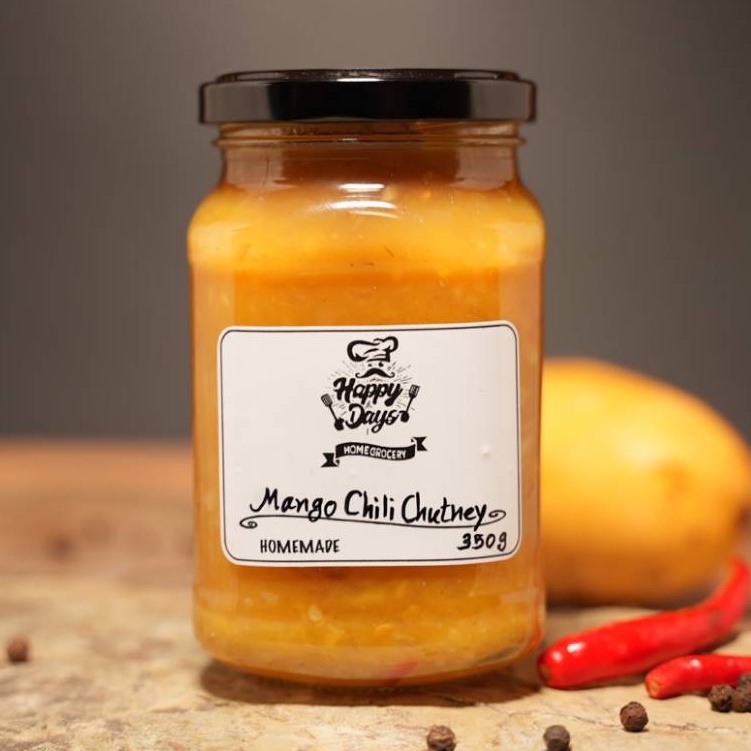 ซอสพริกมะม่วงชัทนีย์ น้ำหนักสุทธิ 350g, Mango Chili Chutney, Net weight 350g