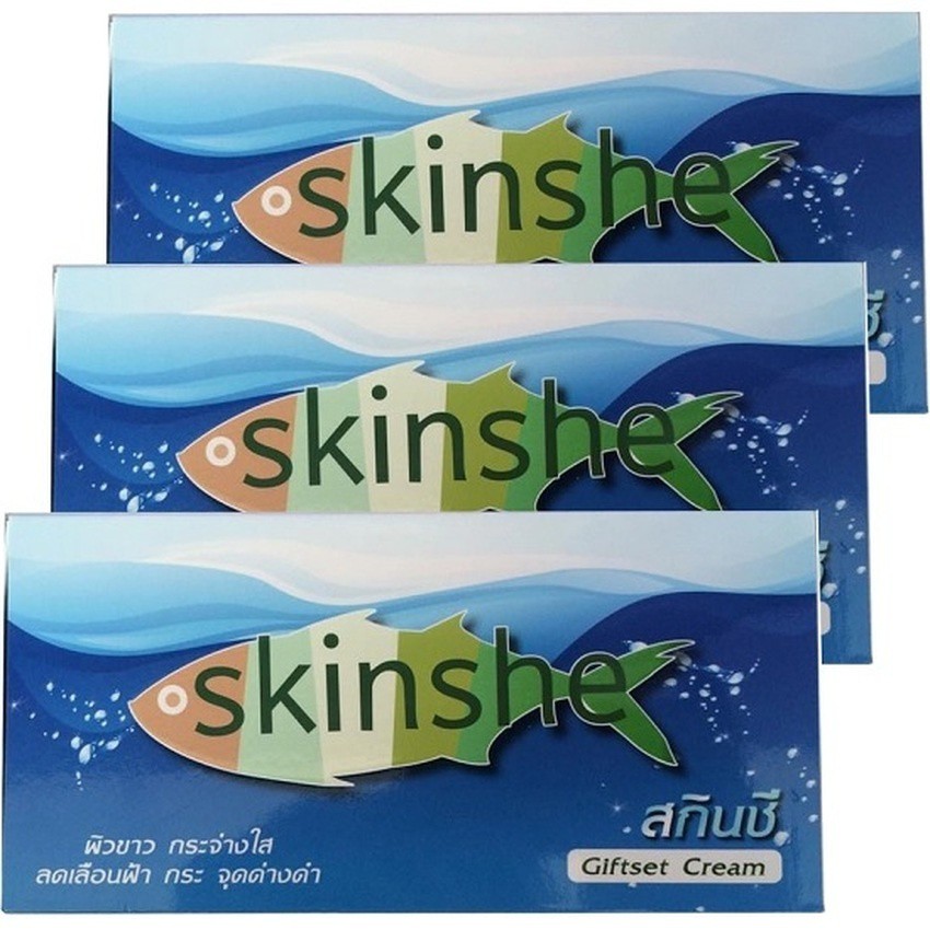 Skinshe Giftset สกินชี ครีมบำรุงผิวหน้า 1 เซต 4 ชิ้น (3 กล่อง)