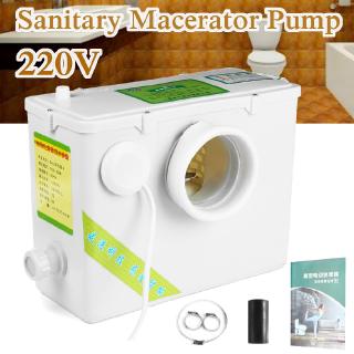 AC 220V 2500L/h 400W Multi-inlet Horizontal Macerator Disposal Pump Unit Toilet Sink Shower Fully Automatic for Bathroom