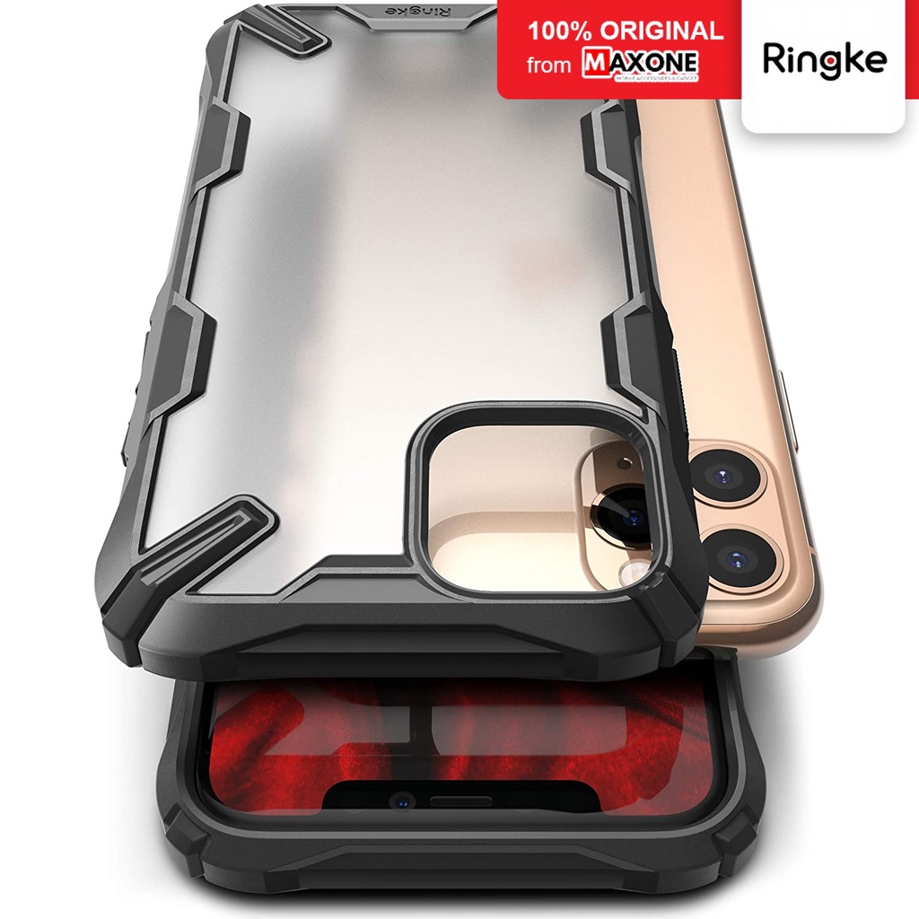 Ringke Fusion X เคลือบด้าน iPhone 11 / Pro / Pro Max ป้องกันแสงสะท้อน ป้องกันลายนิ้วมือ เคสโปร่งแสง สีดํา