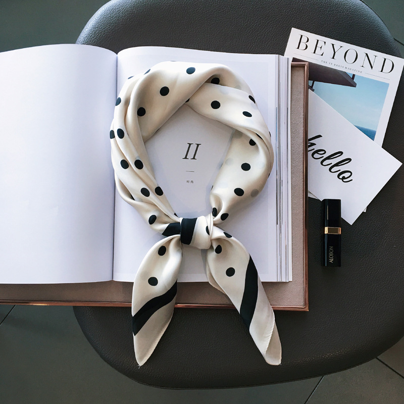 Aibins  ผ้าพันคอฮิญาบ ผ้าไหมเทียม ทรงสี่เหลี่ยม ขนาด 70 ซม. สีพื้น สไตล์อิสลาม ซาติน มาเลเซีย แฟชั่นฤดูใบไม้ผลิ และฤดูร้อน WJ1026-02