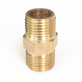 Brass Pipe Fitting Hex Nipple M/M 1/8" 1/4 3/8 1/2 Male Thread Coupler Connectors