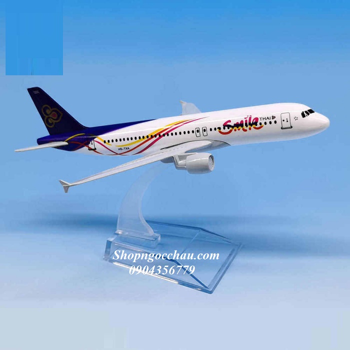 รุ ่ น A320 Thai Smile16cm เครื ่ องบินแบบคงที ่