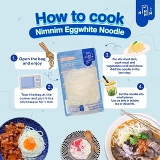 โปร 5 แถม 5 เส้นไข่(คละ) Nimnim โปรตีนสูง