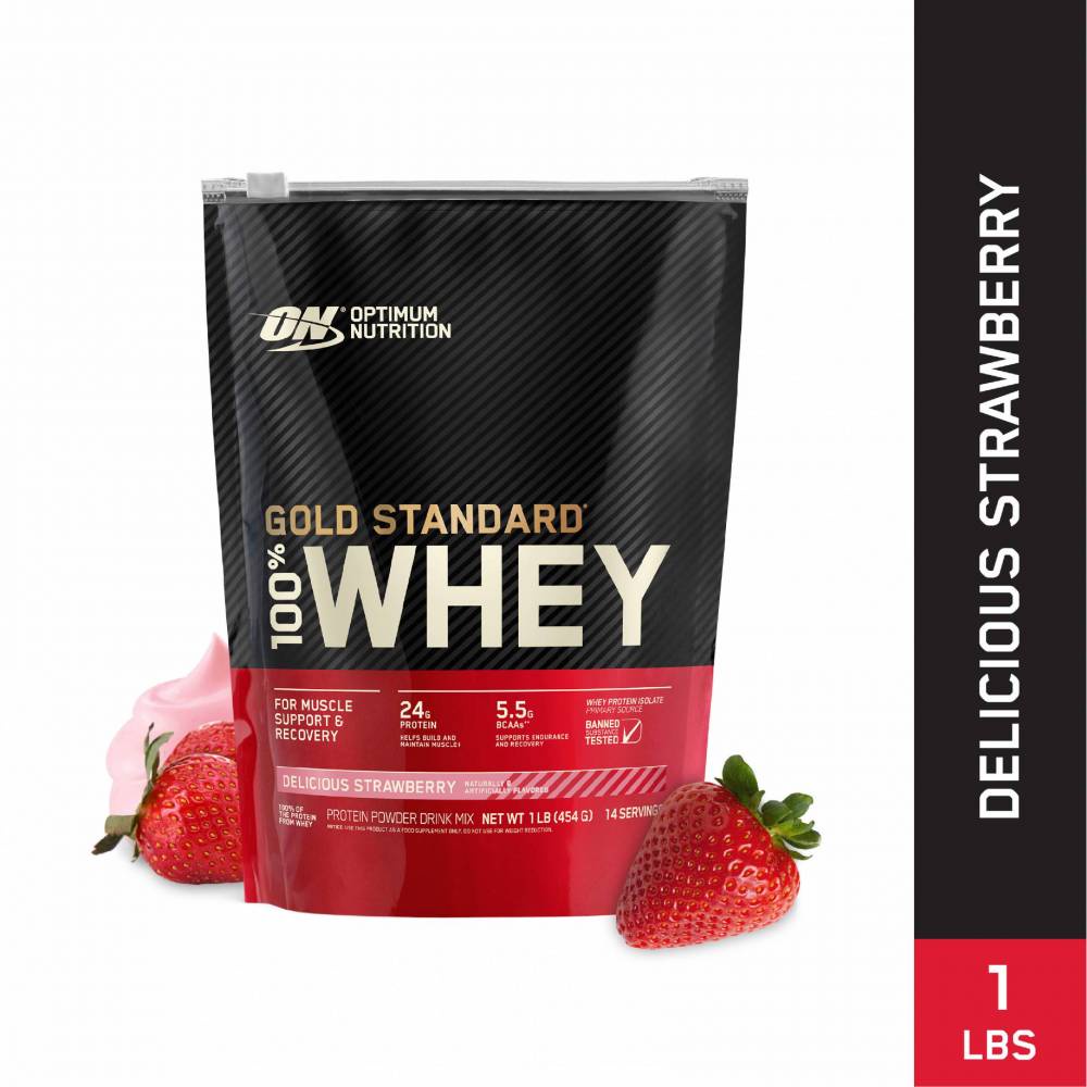 Optimum Gold Standard Protein 1 Lbs. โปรตีนสร้างกล้ามเนื้อไขมันต่ำ