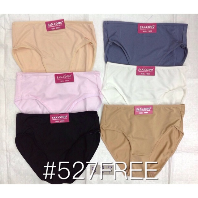 ｛พร้อมส่ง}กางเกงในผ้าเรียบทรงเต็มตัว เนื้อผ้าดี ใส่สบายไม่อึดอัด#527